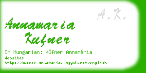 annamaria kufner business card